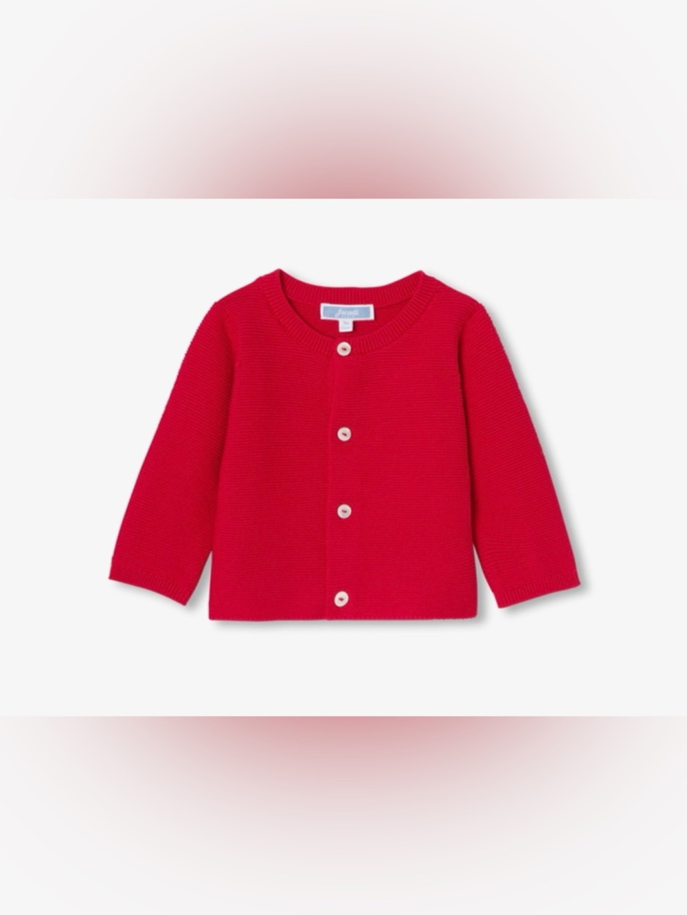 Jacadi Paris - Bright Red Button-Up Cardigan